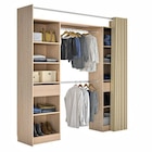 Promo Kit dressing avec rideau, 2 colonnes réversibles L. 220 x H. 220 x P. 48 cm, effet chêne, avec 2 tiroirs, GoodHome Balsam à 149,90 € dans le catalogue Castorama à Hénin-Beaumont