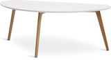JYSK Ahlen - JYSK Couchtisch LEJRE 60x120 weiß/Eiche natur Angebot im Prospekt JYSK Couchtisch LEJRE 60x120 weiß/Eiche natur bei JYSK im Ahlen Prospekt für 55,00 €