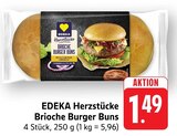 Brioche Burger Buns Angebote von EDEKA Herzstücke bei EDEKA Karlsruhe für 1,49 €