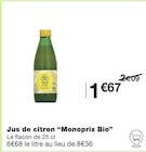 Jus de citron - Monoprix Bio dans le catalogue Monoprix