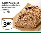 Adventsbrot Angebote von Globus bei GLOBUS Gera für 3,60 €