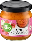 Ajvar Creme-Dip von dmBio für 1,95 € bei dm-drogerie markt im Angebot Ajvar Creme-Dip von dmBio im aktuellen dm-drogerie markt Prospekt