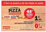 Pâte à Pizza Rectangulaire - HERTA en promo chez Super U Bourges à 0,48 €