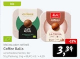 Coffee Balls Angebote von Melitta bei Konsum Pirna für 3,39 €