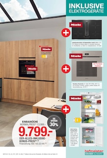 Kühlschrank im hofmeister Prospekt "WENN KÜCHE DANN hofmeister" mit 12 Seiten (Esslingen (Neckar))