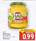Apfelmus von HAK für 0,99 € bei E center im Angebot Apfelmus von HAK im aktuellen E center Prospekt