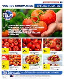 Prix et réduction Tomate Allongée dans le prospectus Carrefour en cours Offre Tomate Allongée dans le catalogue Carrefour du moment à la page 41