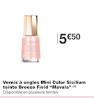 Vernis à ongles Mini Color Sicilium teinte Breeze Field - MAVALA en promo chez Monoprix Roubaix à 5,50 €