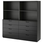 Aktuelles Aufbewahrung mit Schubladen schwarz gebeiztes Eschenfurnier Angebot bei IKEA in Remscheid ab 1.298,00 €