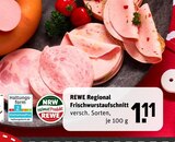 Frischwurstaufschnitt Angebote von REWE Regional bei REWE Beckum für 1,11 €