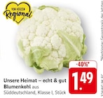 EDEKA Bensheim - Blumenkohl Angebot im Prospekt Blumenkohl bei EDEKA im Bensheim Prospekt für 1,49 €
