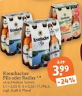 Radler im tegut Prospekt Pils von Krombacher im aktuellen tegut Prospekt für 3,99 €