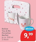 You & Me Porzellan Becher von Boltze im aktuellen budni Prospekt