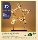 LED Stern mit Ständer von  im aktuellen Pflanzen Kölle Prospekt für 39,99 €