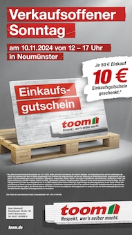 toom Baumarkt Prospekt Verkaufsoffener Sonntag mit  Seite