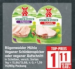 Veganer Schinkenspicker Grillgemüse von Rügenwalder Mühle für 1,11 € bei EDEKA im Angebot Veganer Schinkenspicker Grillgemüse von Rügenwalder Mühle im aktuellen EDEKA Prospekt