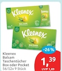 Aktuelle Taschentücher Angebote bei budni in Hamburg Aktuelles Balsam Taschentücher Box oder Pocket Angebot bei budni in Hamburg ab 1,39 €