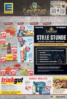 Aktueller EDEKA Prospekt "Aktuelle Angebote" Seite 1 von 8 Seiten für Krefeld