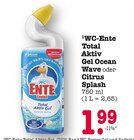 Total Aktiv Gel Ocean Wave Angebote von WC-Ente bei E center Rastatt für 1,99 €