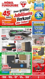 Die Möbelfundgrube Möbel & Einrichtung Prospekt der aktuellen Woche mit 22 Seiten, gültig von 16.10.2025 bis 29.10.2025, in Lauterecken und Umgebung Aktueller Die Möbelfundgrube Möbel & Einrichtung Prospekt in Lauterecken und Umgebung, "Unser größter Jubiläums Verkauf aller Zeiten!" mit 22 Seiten, 16.10.2025 - 29.10.2025
