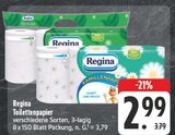 Toilettenpapier von Regina im aktuellen E center Prospekt für 2,99 €