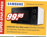 Solo Mikrowelle MS20A3010AH/EG Angebote von SAMSUNGSAMSUNG bei Möbel AS Frankenthal für 99,95 €