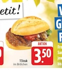 Steak im Brötchen bei E center im Breitengüßbach Prospekt für 3,50 €