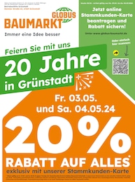 Globus-Baumarkt Prospekt für Herxheim am Berg: "Immer eine Idee besser", 4 Seiten, 28.04.2024 - 04.05.2024