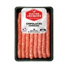 8 chipolatas natures supérieures - MAÎTRE JACQUES - Carrefour à Villeurbanne 8 chipolatas natures supérieures - MAÎTRE JACQUES en promo chez Carrefour Villeurbanne à 5,99 €