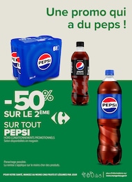 Prix et réduction Pepsi dans le prospectus Carrefour Proximité en cours Offre Pepsi dans le catalogue Carrefour Proximité du moment à la page 17