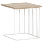 BEISTELLTISCH 43/43/45 cm Eiche massiv Naturfarben, Weiß, Eichefarben quadratisch Angebote von Landscape bei XXXLutz Wismar für 89,00 €