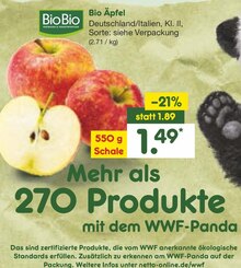 Bio Äpfel bei Netto Marken-Discount in Baden-Baden Bio Äpfel im Angebot bei Netto Marken-Discount Baden-Baden für 1,49 €