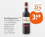 Dornfelder halbtrockener Rotwein im Angebot bei tegut in Göttingen Dornfelder halbtrockener Rotwein Angebote von Rotkäppchen bei tegut Göttingen für 3,49 €