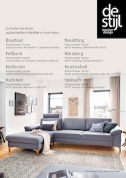 Bier im Polstermöbel Fischer Prospekt "DeStjl" auf Seite 16