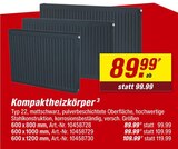 Kompaktheizkörper im Angebot bei toom Baumarkt in Rastatt Kompaktheizkörper Angebote bei toom Baumarkt Rastatt für 89,99 €