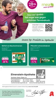 Aktueller mea - meine apotheke Prospekt "Unsere September-Angebote" Seite 1 von 4 Seiten für Ulm