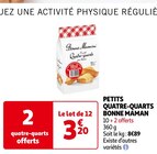 PETITS QUATRE-QUARTS - BONNE MAMAN en promo chez Auchan Hypermarché PETITS QUATRE-QUARTS - BONNE MAMAN dans le catalogue Auchan Hypermarché