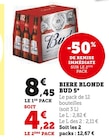 Biere Blonde 5° - Bud en promo chez Super U Ajaccio à 4,22 €