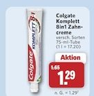 Komplett 8in1 Zahncreme im Angebot bei combi in Dülmen Komplett 8in1 Zahncreme Angebote von Colgate bei combi Dülmen für 1,29 €