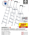 Alu-Sicherheits-Stehleiter L40/L41 BasicLine von Selekta by Hailo für 39,99 € bei toom Baumarkt im Angebot Alu-Sicherheits-Stehleiter L40/L41 BasicLine von Selekta by Hailo im aktuellen toom Baumarkt Prospekt