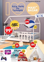 Prospectus Maxi Bazar à Villeparisis, "Bien dans ma chambre", 12 pages, 31/01/2024 - 18/02/2024