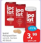 Halspastillen Zuckerfrei von ipalat im aktuellen budni Prospekt