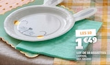 Lot de 10 assiettes en promo chez Gifi Paris à 1,49 €