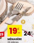 Ménagère en promo chez Stokomani Ménagère dans le catalogue Stokomani