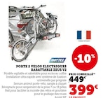 Porte 2 vélos électriques rabattable Zeus V2 - Mottez en promo à 399,00 € chez Hyper U Porte 2 vélos électriques rabattable Zeus V2 - Mottez dans le catalogue Hyper U