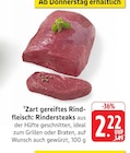 Aktuelles Rindersteaks Angebot bei EDEKA in Heilbronn ab 2,22 €