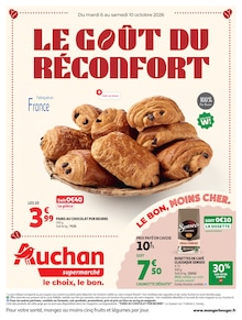 Catalogue Auchan Supermarché de la semaine 41, "LE GOÛT DU RÉCONFORT", page 1, 06/10/2026 - 10/10/2026 Prospectus Auchan Supermarché en cours, "LE GOÛT DU RÉCONFORT", page 1 sur 20