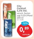 Cocktail Bellini im budni Prospekt Cocktail Bellini von City im aktuellen budni Prospekt für 0,89 €
