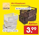 Mini Klappboxen 2er Set von DEKOR im aktuellen Netto Marken-Discount Prospekt