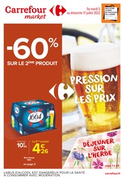 Prospectus Carrefour Market en cours, "Pression sur les prix", 64 pages